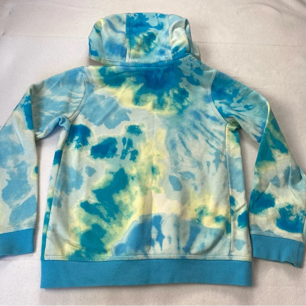 Nike Kids Tie-Dye Hoodie - Blue and Yellow Size 10/12